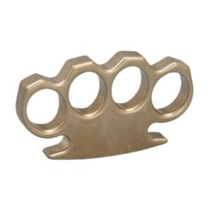 Hebilla de puño de cuatro dedos de latón puro, nudillo de colecci&oacute;n CNC sólido