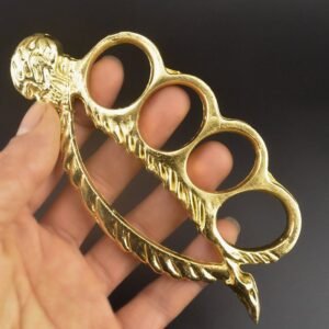 Pulsera de artes marciales de la Bella Durmiente con puño americano para cuatro dedos