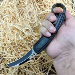 Claw Jump Carbon Fiber Single-edge Karambit Knife