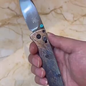 Butterfly 535 Sand DLC M390 Titanium Handle SF Folding Knife