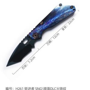 Pioneer SNG Mirror DLC M390 Titanium Alloy Handle SF Express Folding Knife