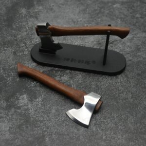 Mini 440C Hand Axe with Red Sandalwood Handle