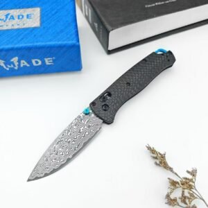 Butterfly 535 Carbon Fiber Damascus Folding Knife