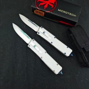 CobraTec Direct-Jump Special Edition White Handle Droplet OTF Knife