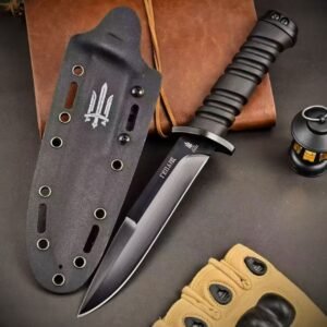 Alpha Tactical Black Knight Armor-Piercing Fixed Blade Knife