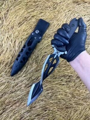 Combined With M48 Spiral Flat Spines Fixed Blade Knife