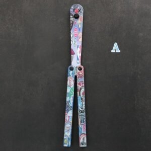 Butterfly Knife Flip Hand Knife Training Folding Knife Squid Safe No Open Edge